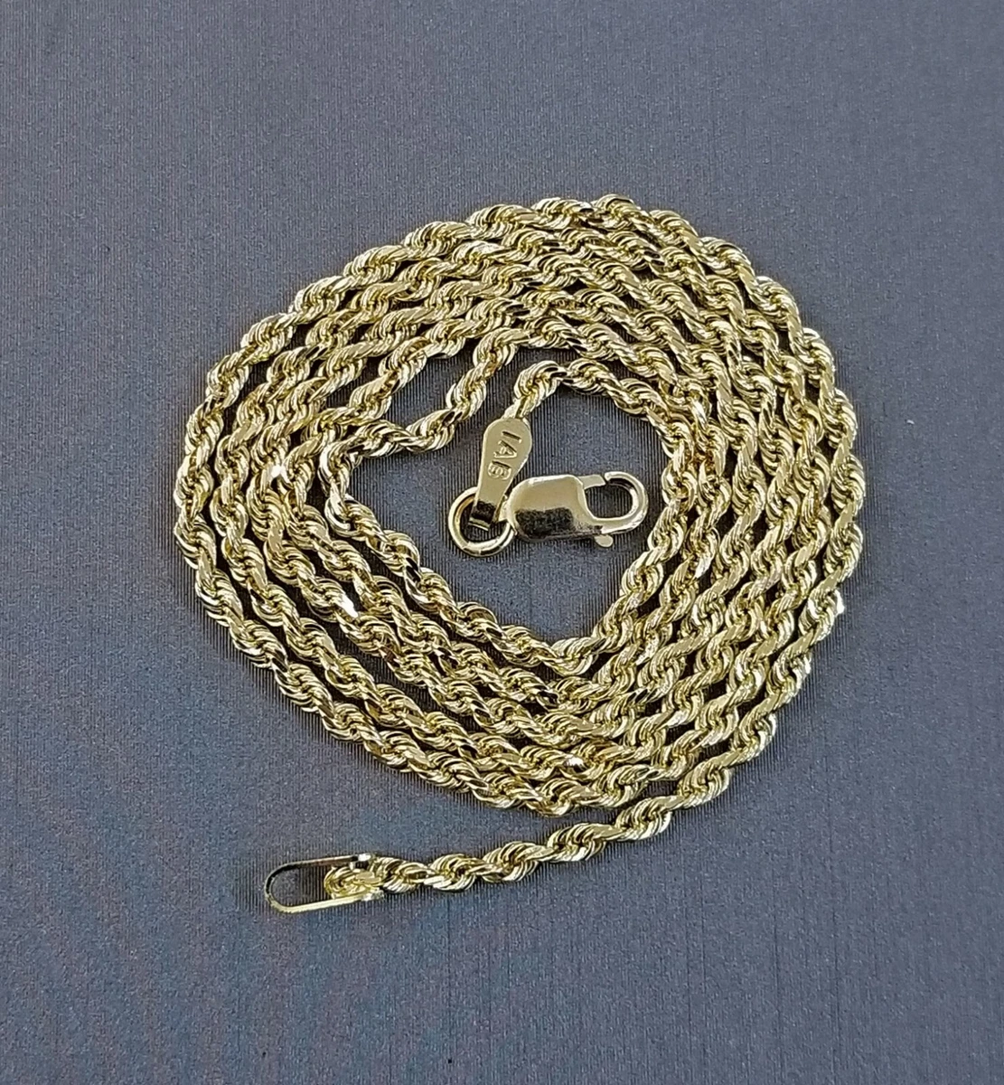 14k rope chain 2mm deals