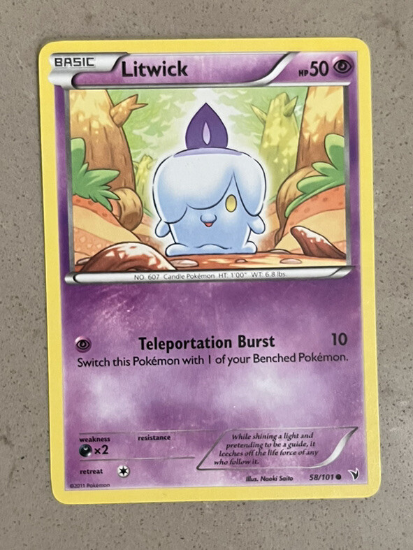 Pokemon Litwick (58/109) Noble Victories