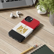 Eqypt flag iPhone 16, 15, 14, 13, Pro, Plus, Max, Mini premium case, cover