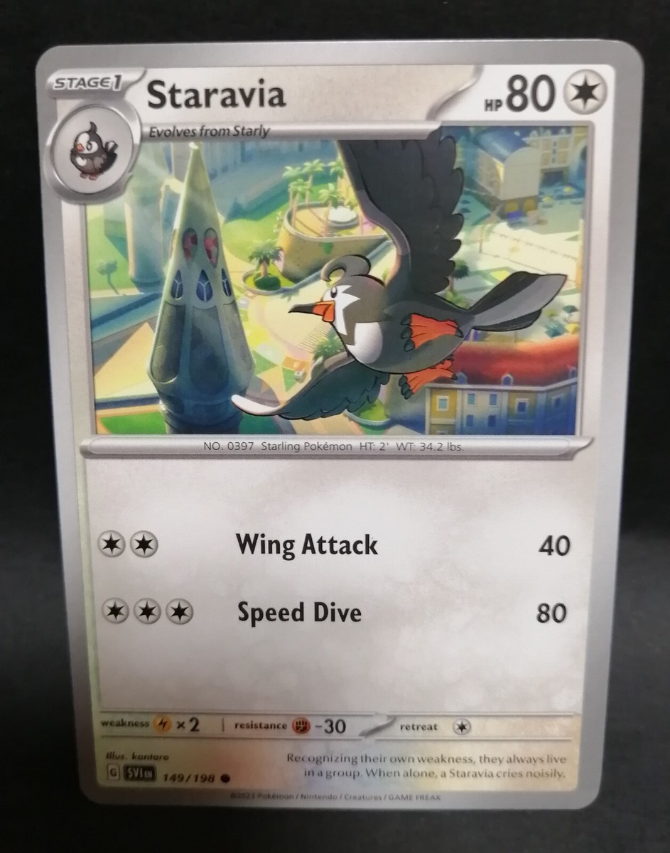 staravia pokemon card Larry's (169/217) (Poke Ball) [Mega Evolution: Ascended Heroe Dynamic Collectors Weakness Lightning +20 Resistance Fighting Staravia - SV01: Scarlet &