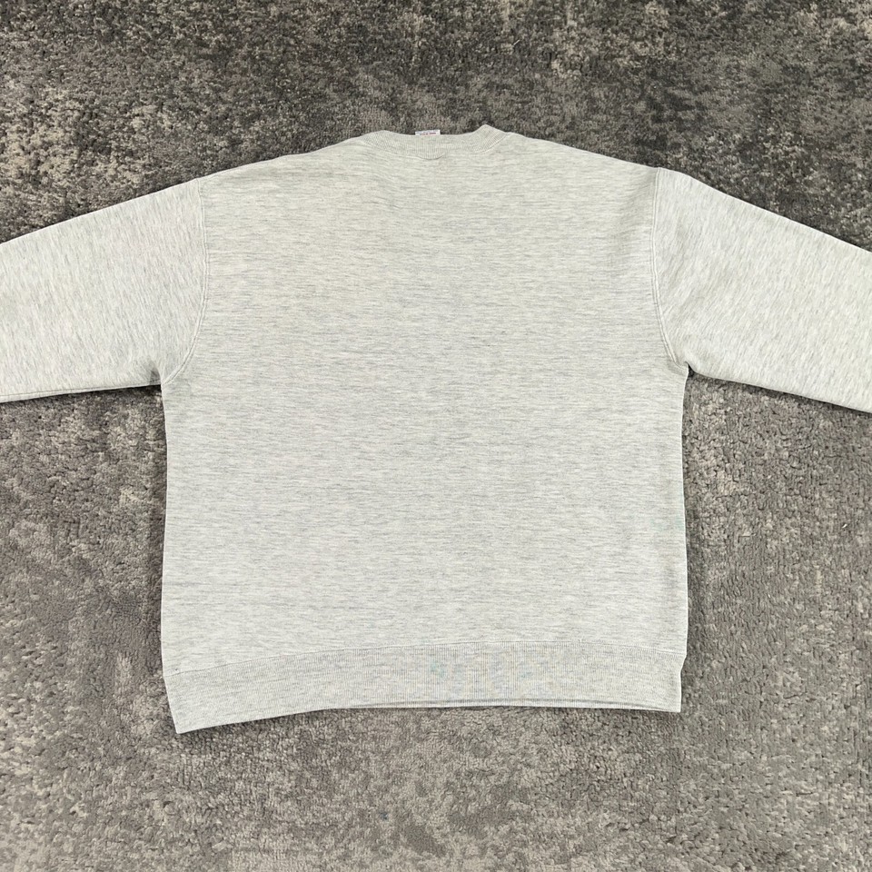 VTG Russell Athletic Sweatshirt Mens XL Grey School Athletics Logo 90s