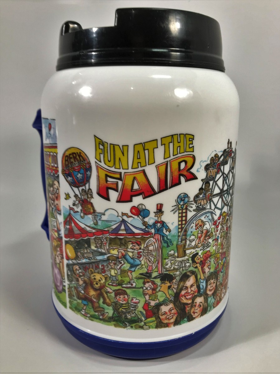 Vintage 90s Fun At The Fair Big Gulp 64oz Insulated Travel Mug Jug