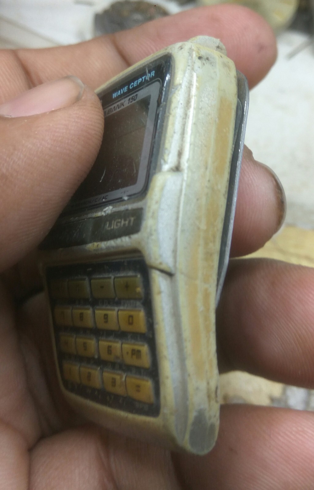 USED CASIO (2296) DBC-W150 Wave Cepto DATA BANK DIGITAL WATCH FOR PARTS/REPAIRS