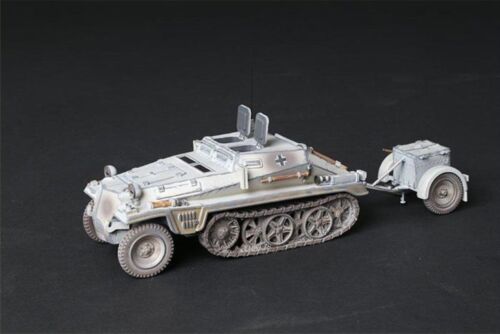 Thomas Gunn WH001B German Army Winter Camo Ammo Carrier Halftrack & Trailer New - Picture 1 of 3