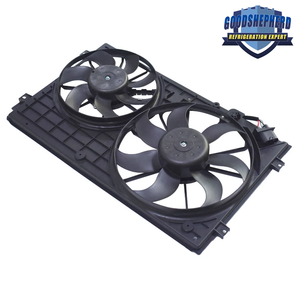 Conjunto de ventilador de refrigeración del radiador para Volkswagen Jetta 2005-2014 2015 2,5 L VW3120100 Foto 2 de 4