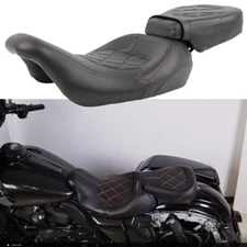 Driver Passenger Two-up Seat For Harley Road King Street Glide Road Glide 2009+