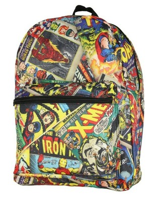 marvel half print backpack