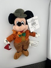 New Disney Store Exclusive Bob Cratchit Mickey Mouse Mini Bean Bag Plush 8 In