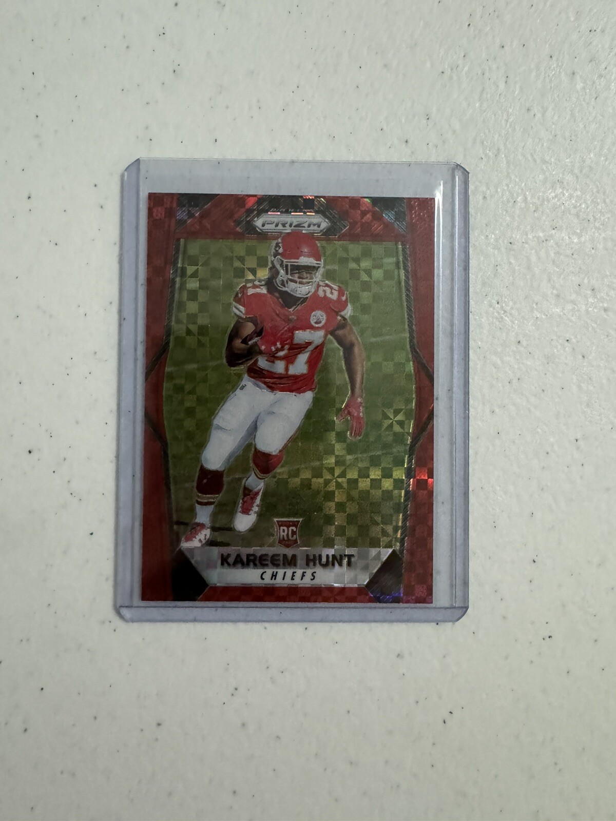 Kareem Hunt 2017 Prizm Red Power Rookie /49 Kansas City Chiefs