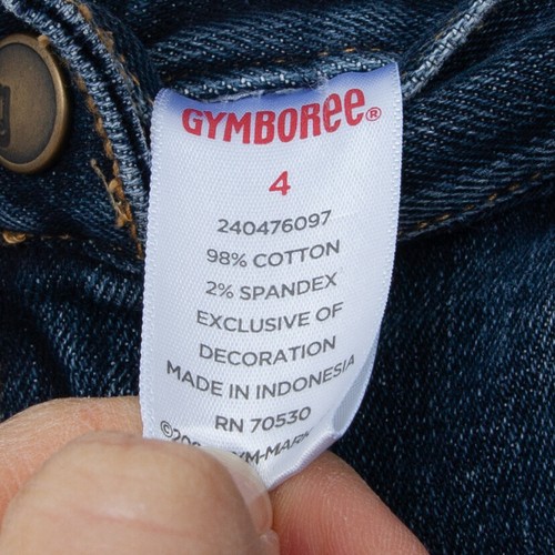 Gymboree Winter Snowflake Embroidered Bootcut Jeans Size 4 - Picture 4 of 6