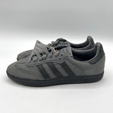 Adidas Men  s Samba OG Size 4 Grey Nylon Reflective IH9993 