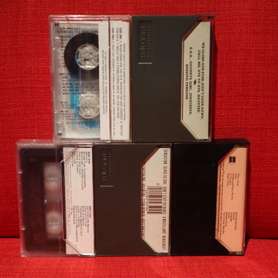 Cassette Tapes Suzanne Vega Bryan Ferry Go West Rick Astley Pop Rock Electronic - Image 3 of 4
