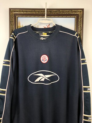 Vintage 90's Bolton Wanderers Sweatshirt Football Soccer Reebok