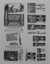 The Parallax View 1974 Ad Sheet/Ad Slick 8 1/2" x 11"