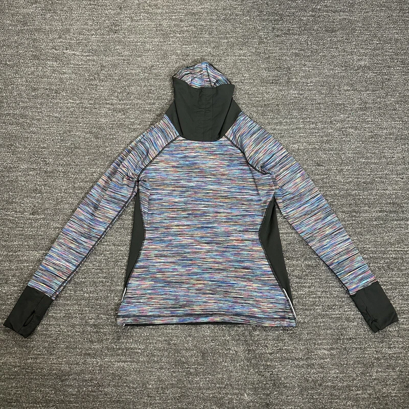 sweaty-betty pullover cowl spacedye workout gym sweatshirt