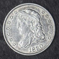 1830 "High Grade" Capped Bust Half Dime - COINGIANTS -