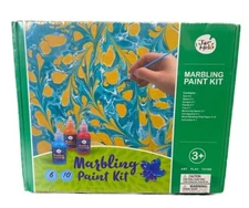 Marbling Paint Kit Jar Melo 6 Colors 10 Sheets Art Complete New Sealed