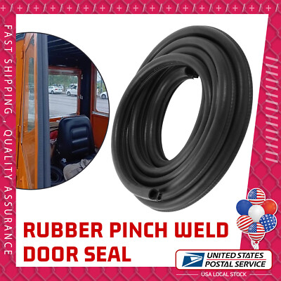 19.7FT Black Universal U Shape Rubber Seal With Side Bulb for home Applications