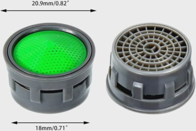 2 Stück Waschbecken-Wasserhahn-Filter, Wasserhahn-Kunststoffeinsatz, Ersatzdüsen