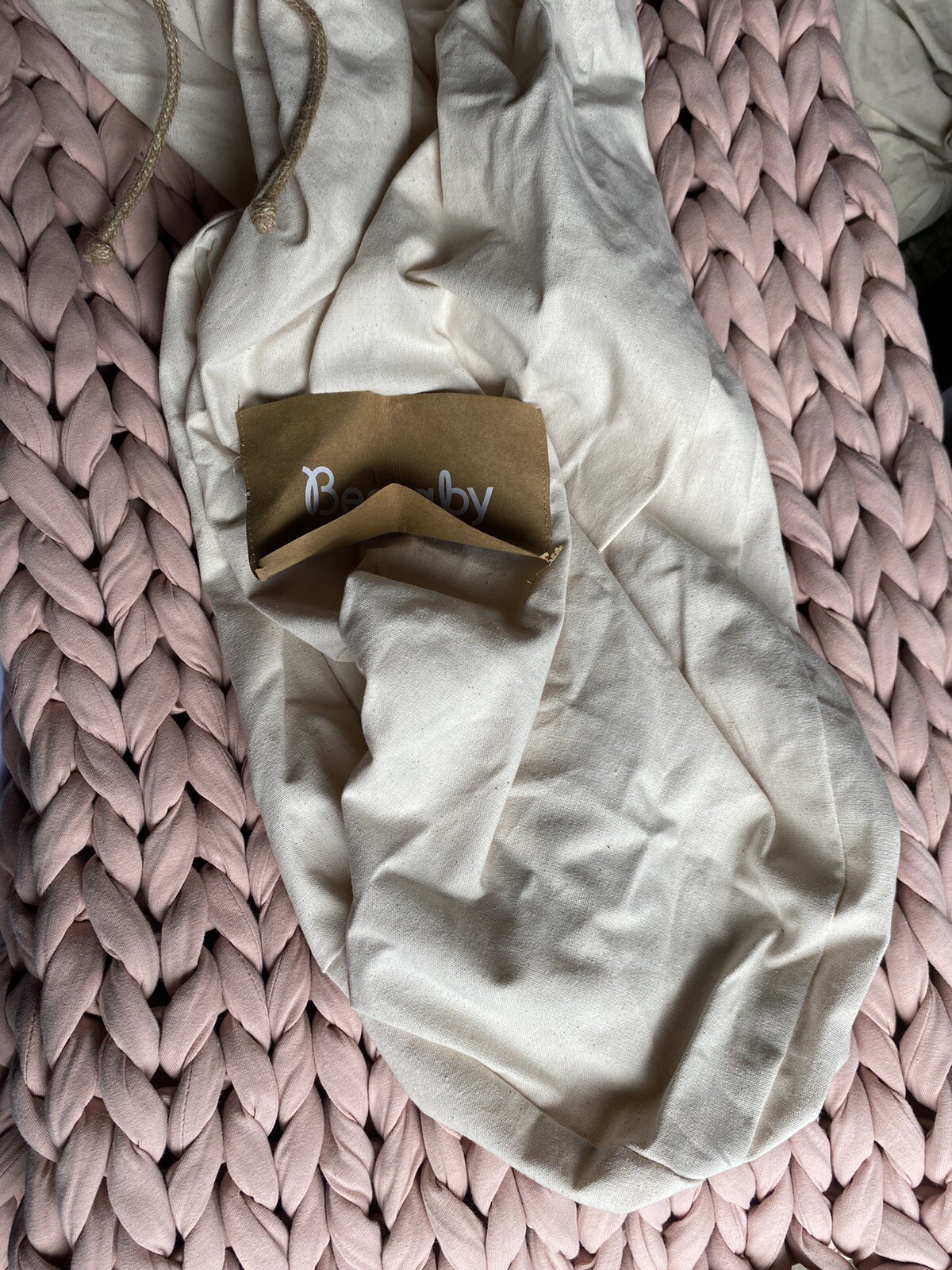 Bearaby Cotton Napper 15 Lb weighted Throw blanket Retail 249 Light