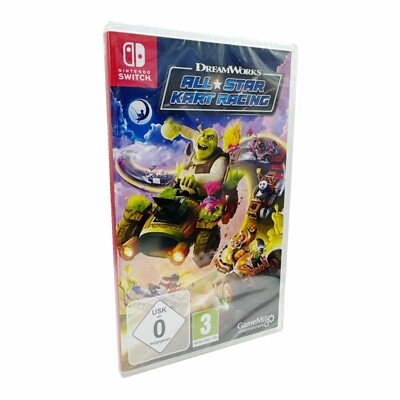 Dreamworks All Star Kart Racing Shrek Kung Fu Panda Trolls Nintendo Switch Spiel