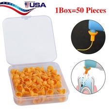 50pcs Dental Endo Ultrasonic Activator Root Canal Irrigator Tips Yellow Small ne