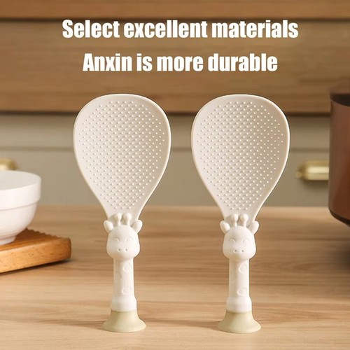 Sucker Standing Rice Spoon Anti-slip Rice Shovel Kitchen Gadgets