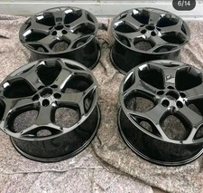 Genuine Ford Focus Mk2 Mk3 ST 18" Alloy Wheels GLOSS BLACK Y Design 8Jx18