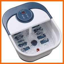 Collapsible Foot Spa Bath Massager with Heat, Bubbles, Pedicure Foot Spa with...
