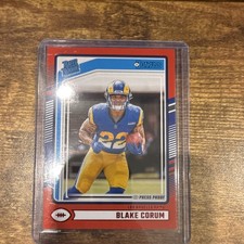 2024 Panini Donruss - Rated Rookie Press Proof Blake Corum #322 Los Angeles Rams