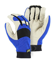 2 Pair of Large Bald Eagle Waterproof Lined Hi-Visibility Pigskin Mechanic Glove