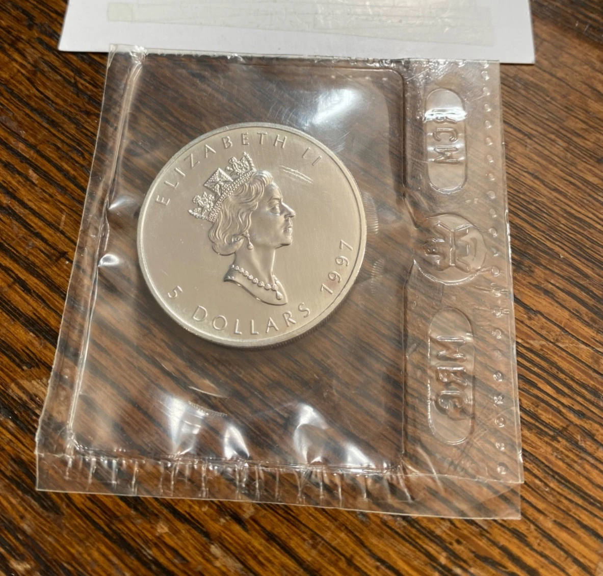 Canadian Maple Leaf Uncertified Silver Bullion Coins 1997 for sale