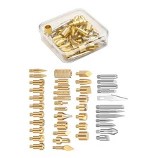 43 Piece Brass Pyrography Tip Kit M4 Thread For Wood Burning Leather Craft Hobby