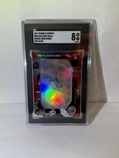 2021 Panini Elements Rookie Neon Signs Red Prizm /49 Davis Mills SGC 8 AUTO