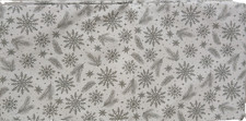 Peva Vinyl Tablecloth, 52"x90"Oblong 6-8 people CHRISTMAS SILVER SNOWFLAKES,P T