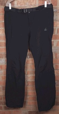 McKinley Hiking Belted Pants Flinders II Dry Climate Black Size Large 
