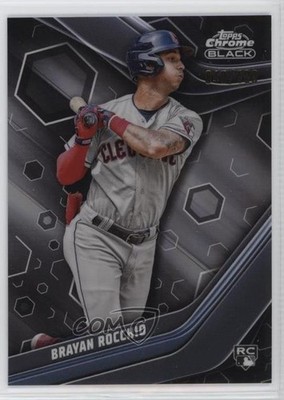 2023 Topps Chrome Black Refractor 40/199 Brayan Rocchio #77 Rookie RC o8g