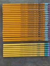 20 Stratford #650 No. 3 Yellow Pencils USA & 7 Dixon 1388 No. 3 Hard Pencils