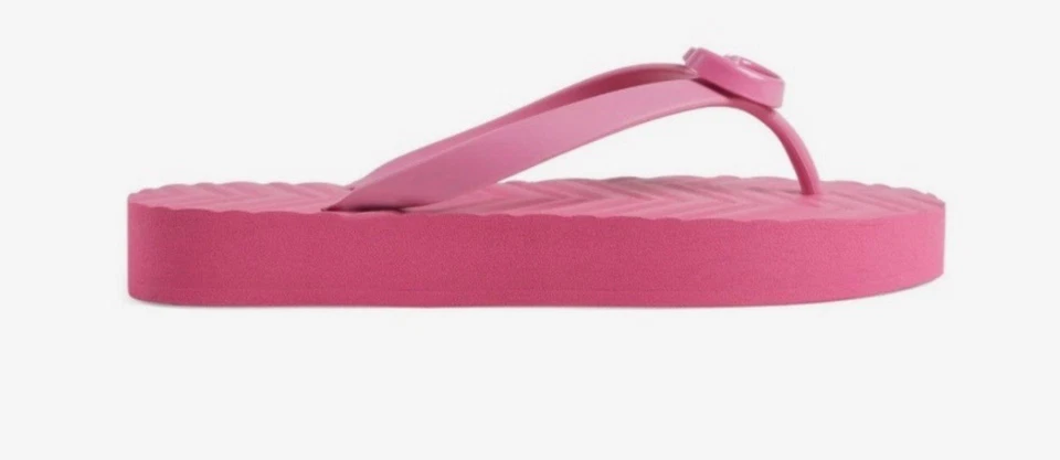 Chanclas Gucci Pascar GG en rosa talla 42 Foto 2 de 4
