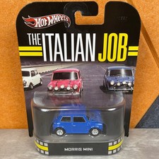 Hot Wheels The Italian Job Morris Mini Blue Retro Entertainment X8922 2013 New