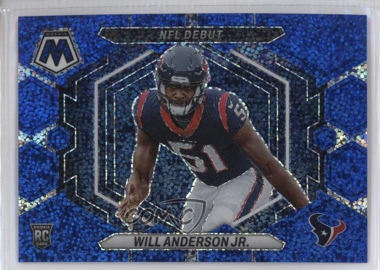 2023 Mosaic NFL Debut Blue Sparkle Prizm 67/96 Will Anderson Jr Rookie RC 2qw