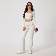 Quick-drying Long-sleeve Yoga And Running Workout Set