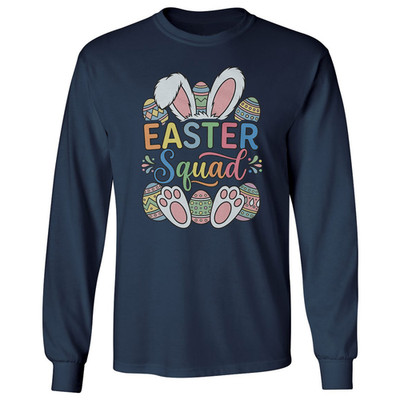 Easter Squad - Bunny Eggs Gen Z Easter Long Sleeve T-Shirt