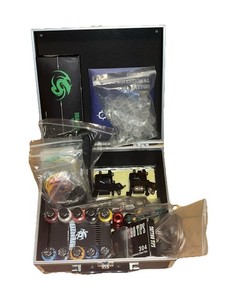 Dragonhawk Tattoo Kit Top Machine Gun Color Ink Power Supply Needle UNTESTED SEE