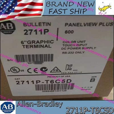 New in Box AB 2711P-T6C5D SERIES B PanelView PLUS 600AB 2711P T6C5D US