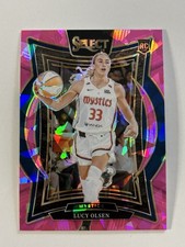 Lucy Olsen 2025 Panini Select (RC,SP) Concourse Pink Ice Prizm #40 Mystics
