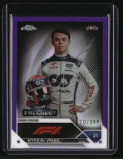 2023 Topps Chrome Formula 1 Nyck De Vries Purple Refractor #/399