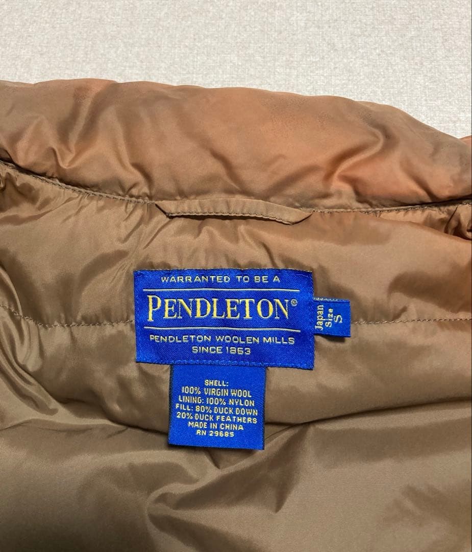 Pendleton Wool Down Vest S Unisex Patterned Jacke… - image 4