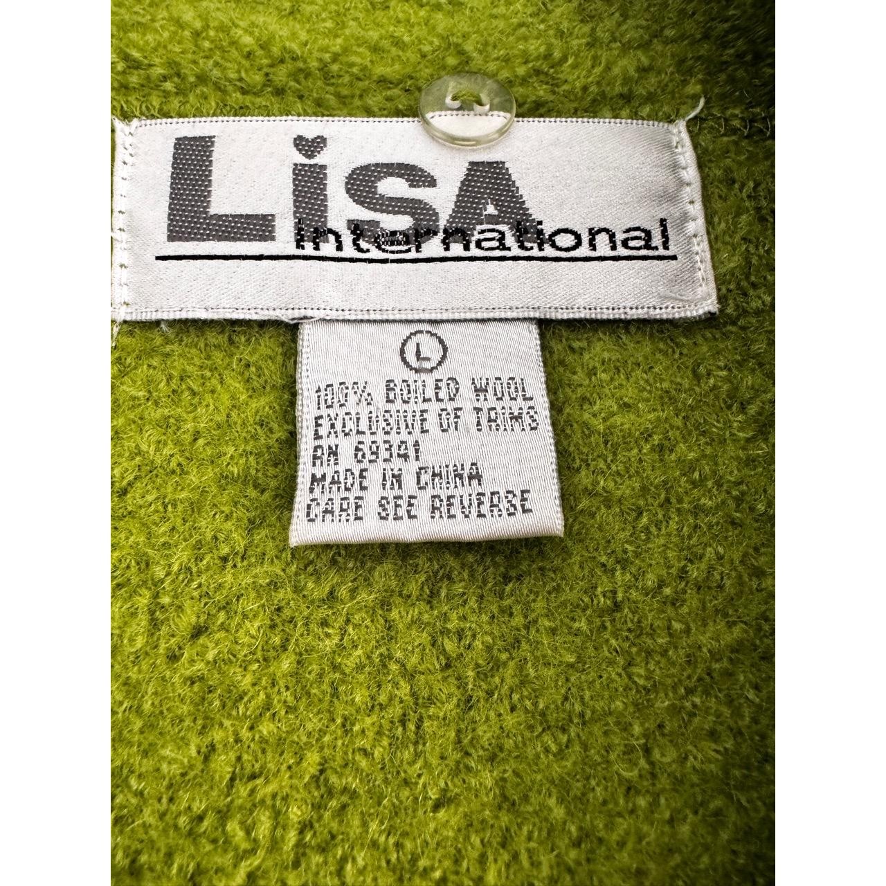 Lisa International Green Collared Patch Pockets B… - image 4