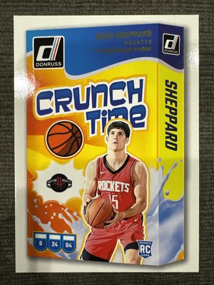 2024-25 Donruss Reed Sheppard, Houston Rockets RC CRUNCH TIME RARE PRESS PROOF